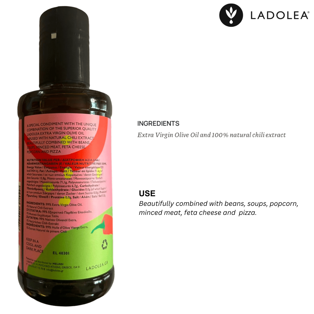 Ladolea Extra Virgin Olive Oil With Chili 250ml