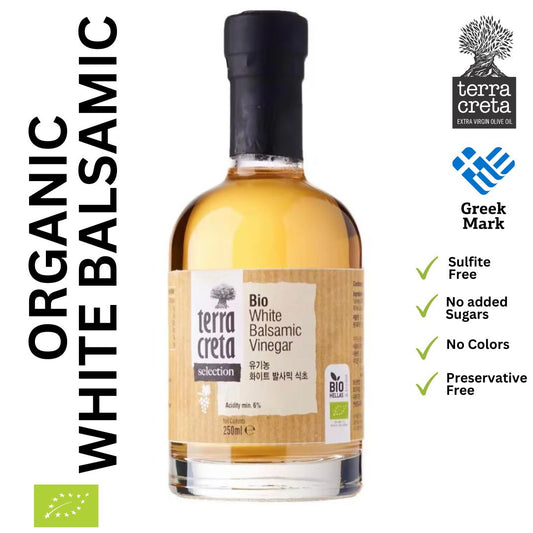 Terra Creta Organic Greek White Balsamic Vinegar - 250ml