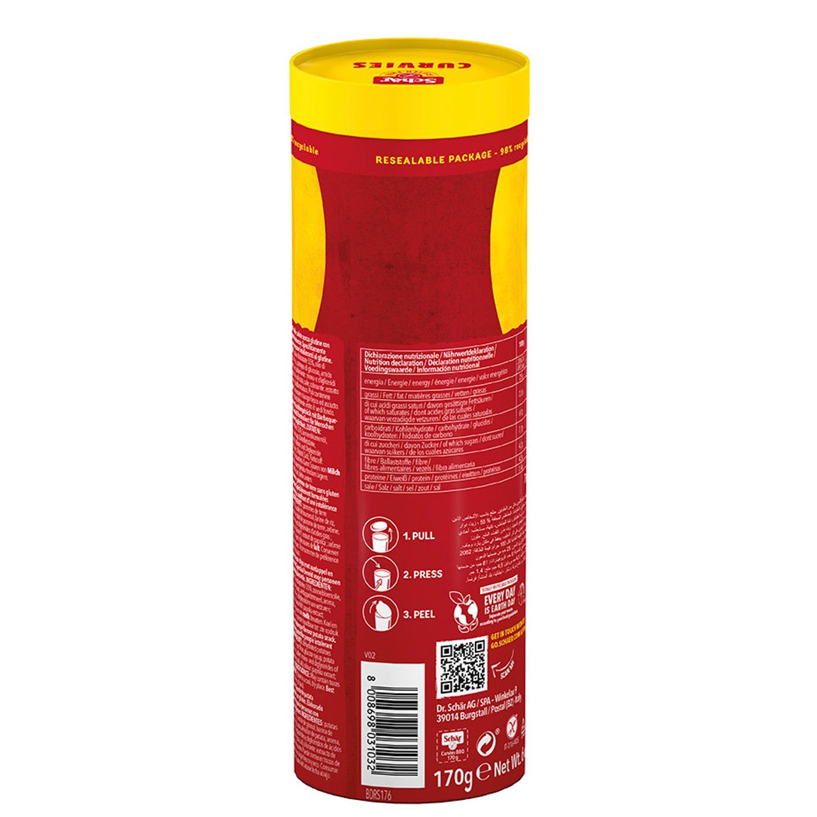 Schar Curvies Gluten Free BBQ (chips) - 170gr