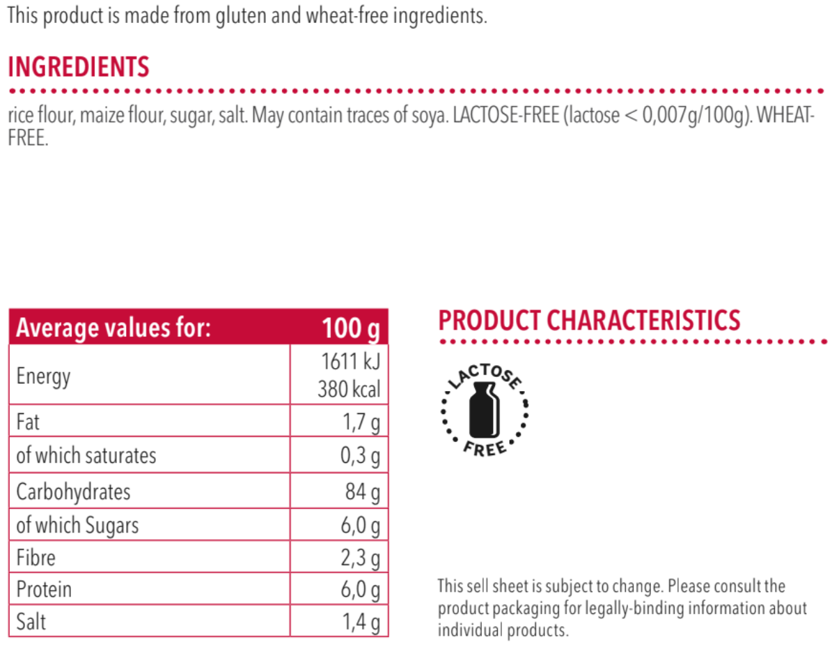 Schar Fette Croccanti, Low Fat Gluten Free Crackers - 150gr