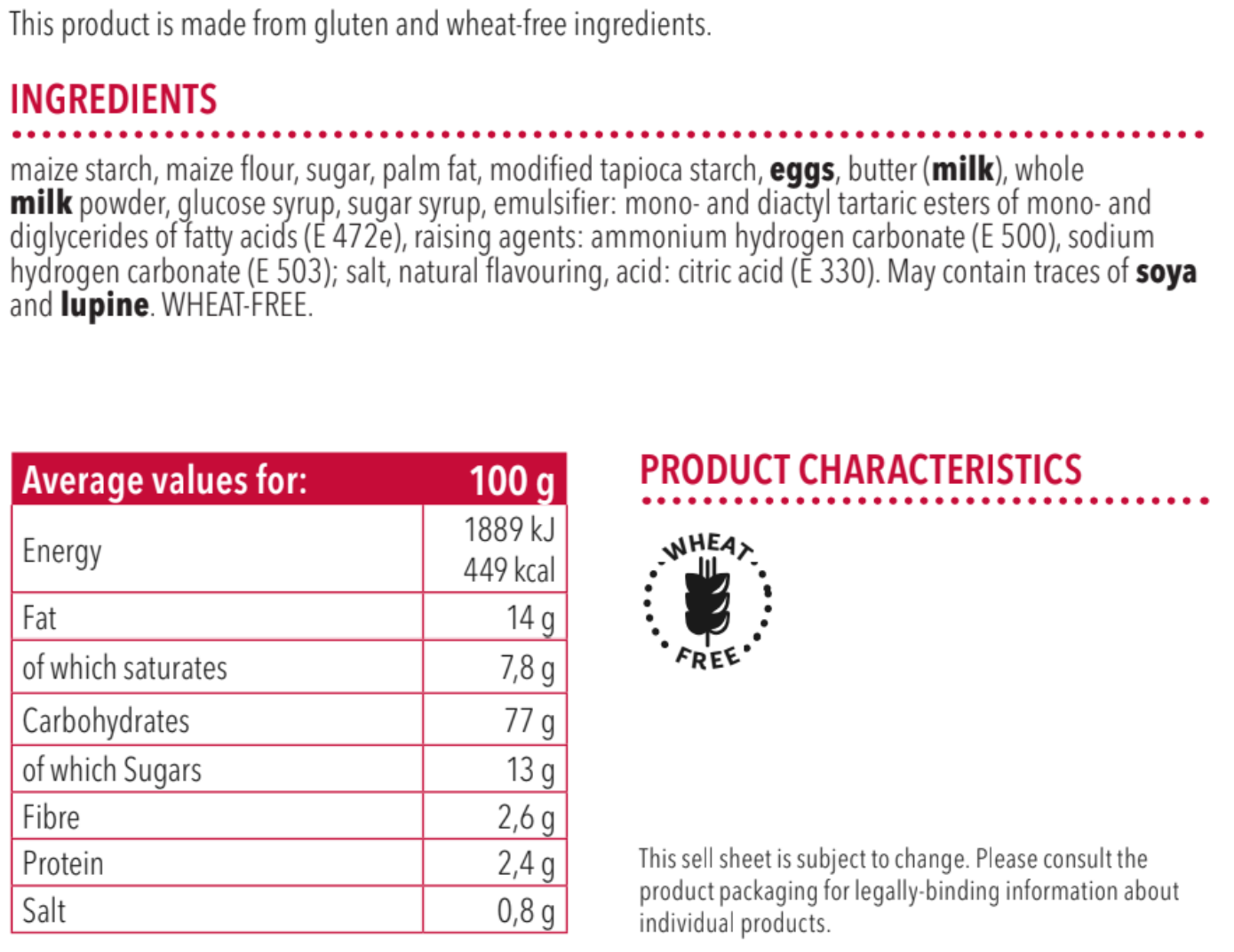 Schar Gluten Free Maria Plain Cookies - 125gr (3x42gr)