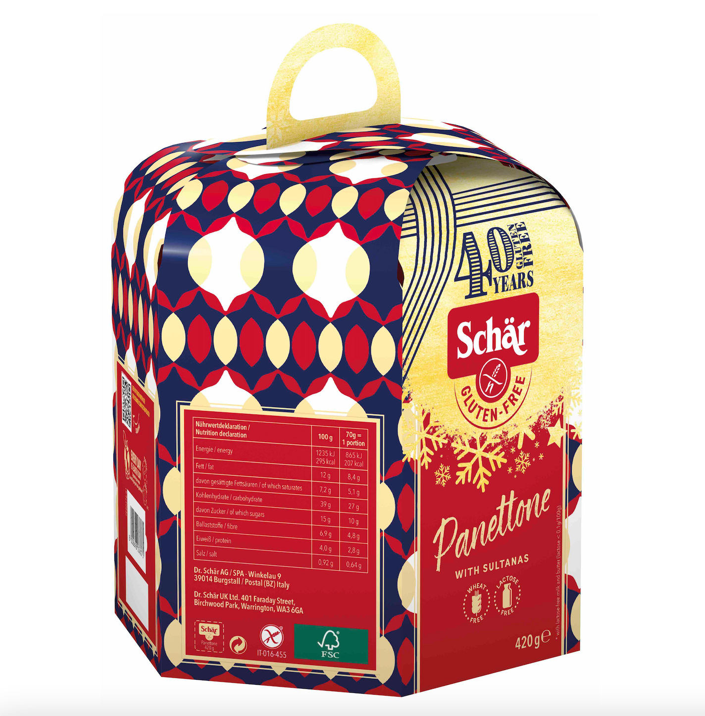 Schar Gluten Free Panettone, 420g