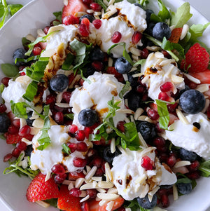 Terra Creta Berries & Burrata Summer Salad Recipe by Riyana Healthy-ish and happy