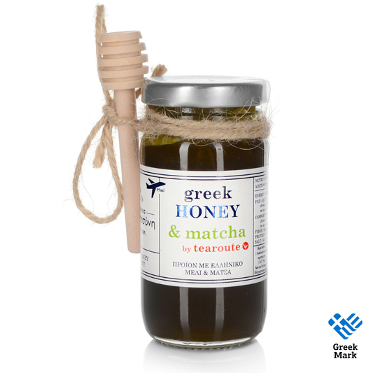 Alabasinis Greek Honey with Japanese Matcha 130g