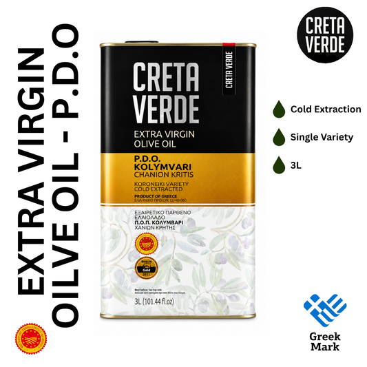 Creta Verde Greek Extra Virgin Olive Oil PDO Kolymvari - 3lt