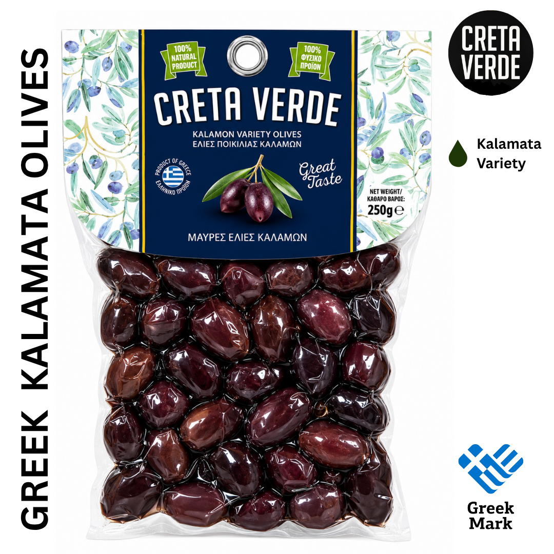 Creta Verde Greek Kalamata Olives - 250g