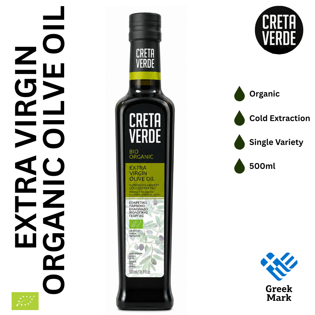 Creta Verde Organic Greek Extra Virgin Olive Oil - 500ml