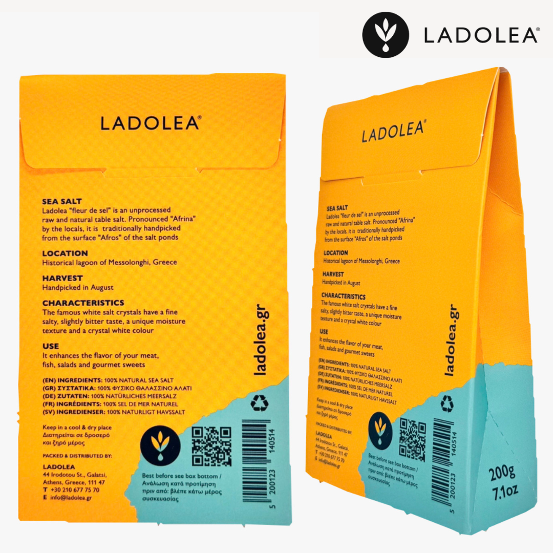Ladolea Fleur de Sel Greek Sea Salt, 200g