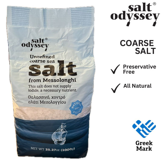 Salt Odyssey Natural Coarse Greek Sea Salt - 1kg