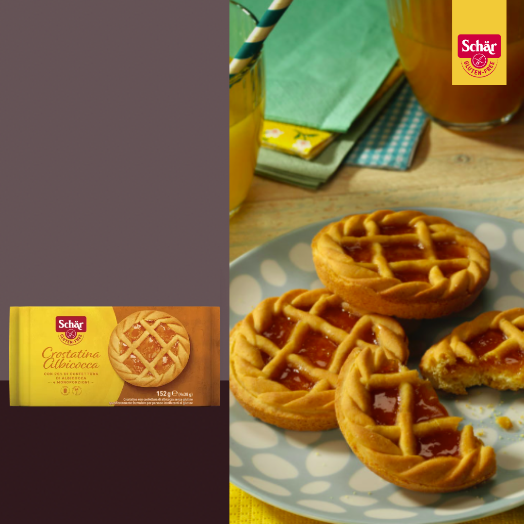 Schar Crostatina Albicocca Apricot Pastry, Gluten Free - 152gr