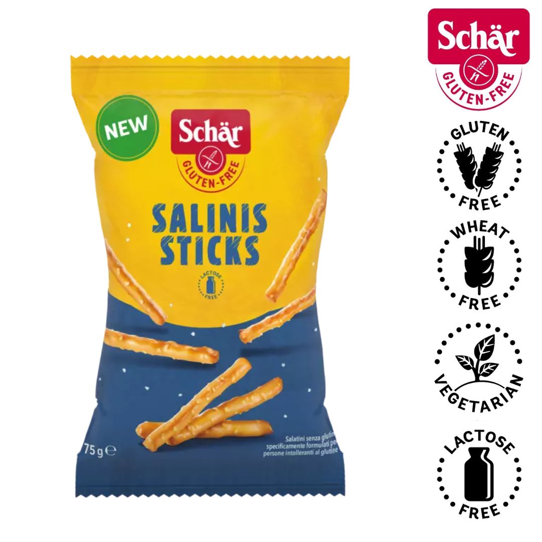 Schar Salinis Sticks Crunchy pretzels, Gluten Free - 75gr