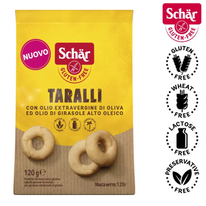 Schar Taralli Biscuit with Extra Virgin Olive Oil, Gluten Free - 120gr