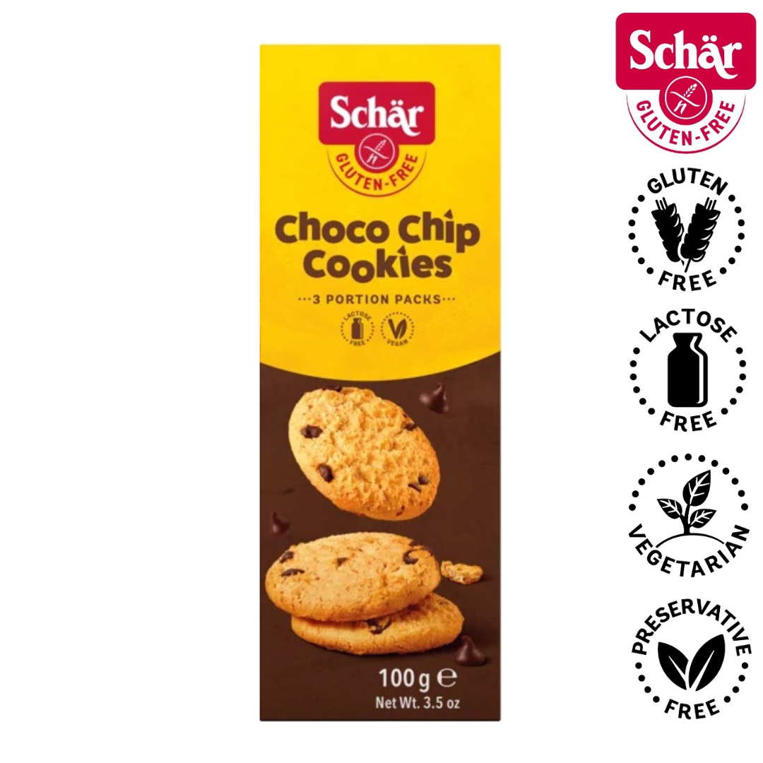 Schar "Choco Chip" Chocolate Chip Gluten Free Cookies  -  100gr