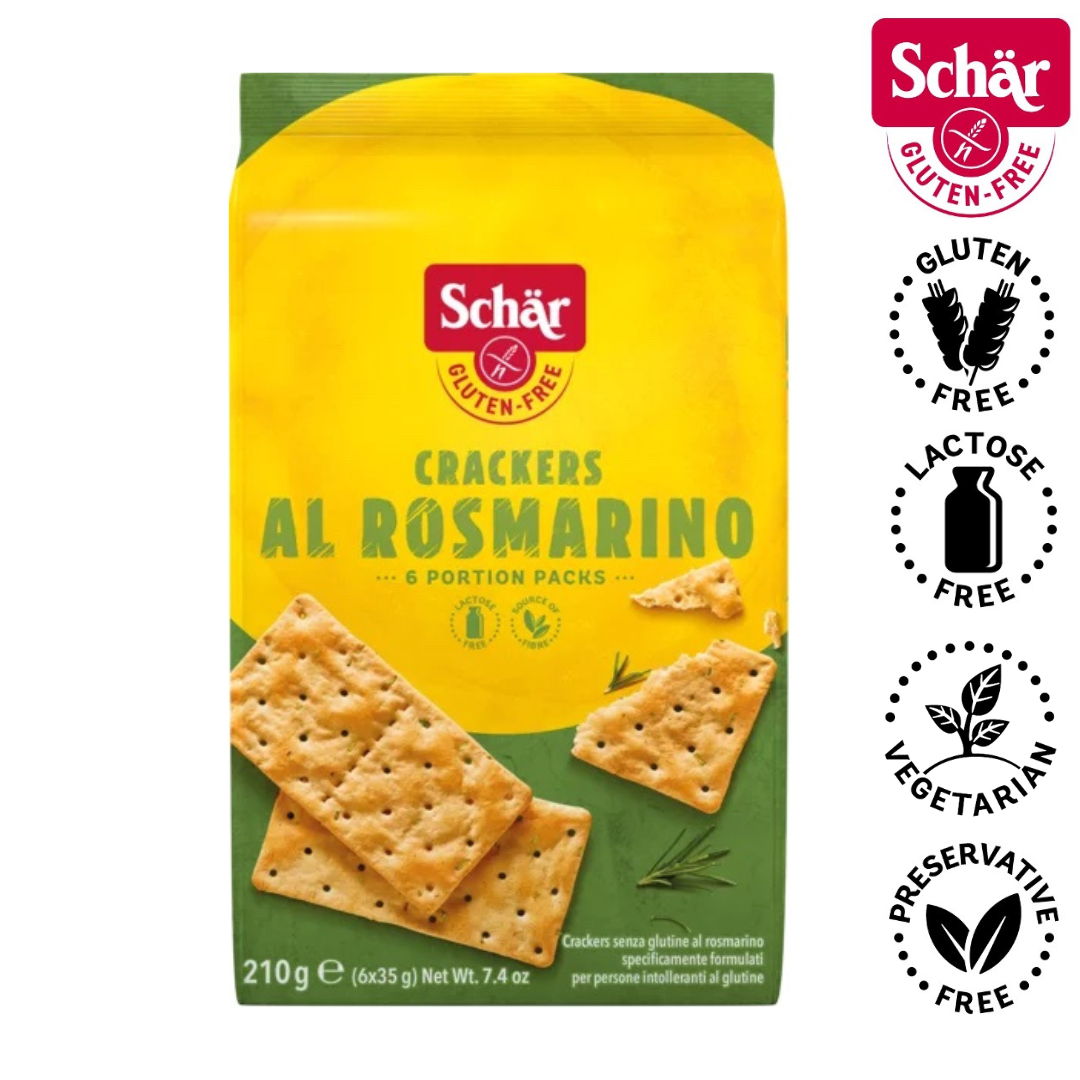 Schar Gluten Free Crackers with Rosemary - 210gr (6x35gr)