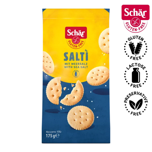 Schar Salti, Gluten Free Crispy Salted Crackers - 175gr