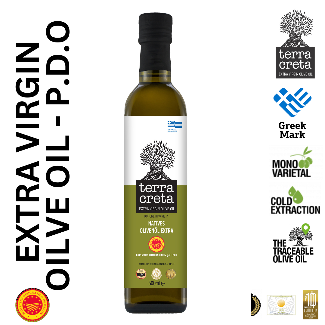 Terra Creta Greek Extra Virgin Olive Oil PDO Kolymvari - 500ml