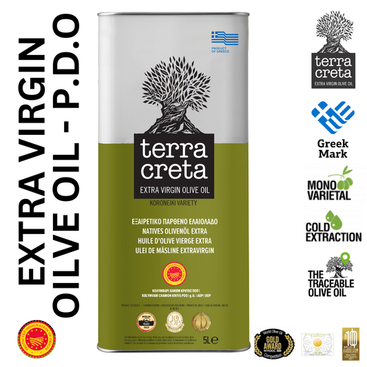 Terra Creta Estate Greek Extra Virgin Olive Oil PDO Kolymvari - 5L