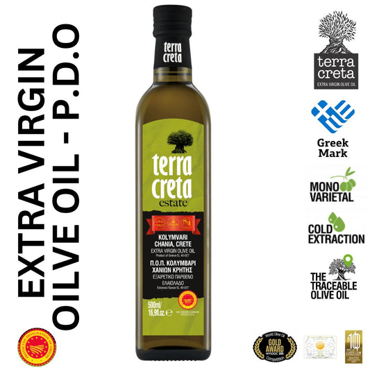 Terra Creta Estate Greek Extra Virgin Olive Oil  PDO Kolymvari - 500ml