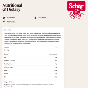 Schar Salted Caramel Cookies, Gluten Free - 150gr