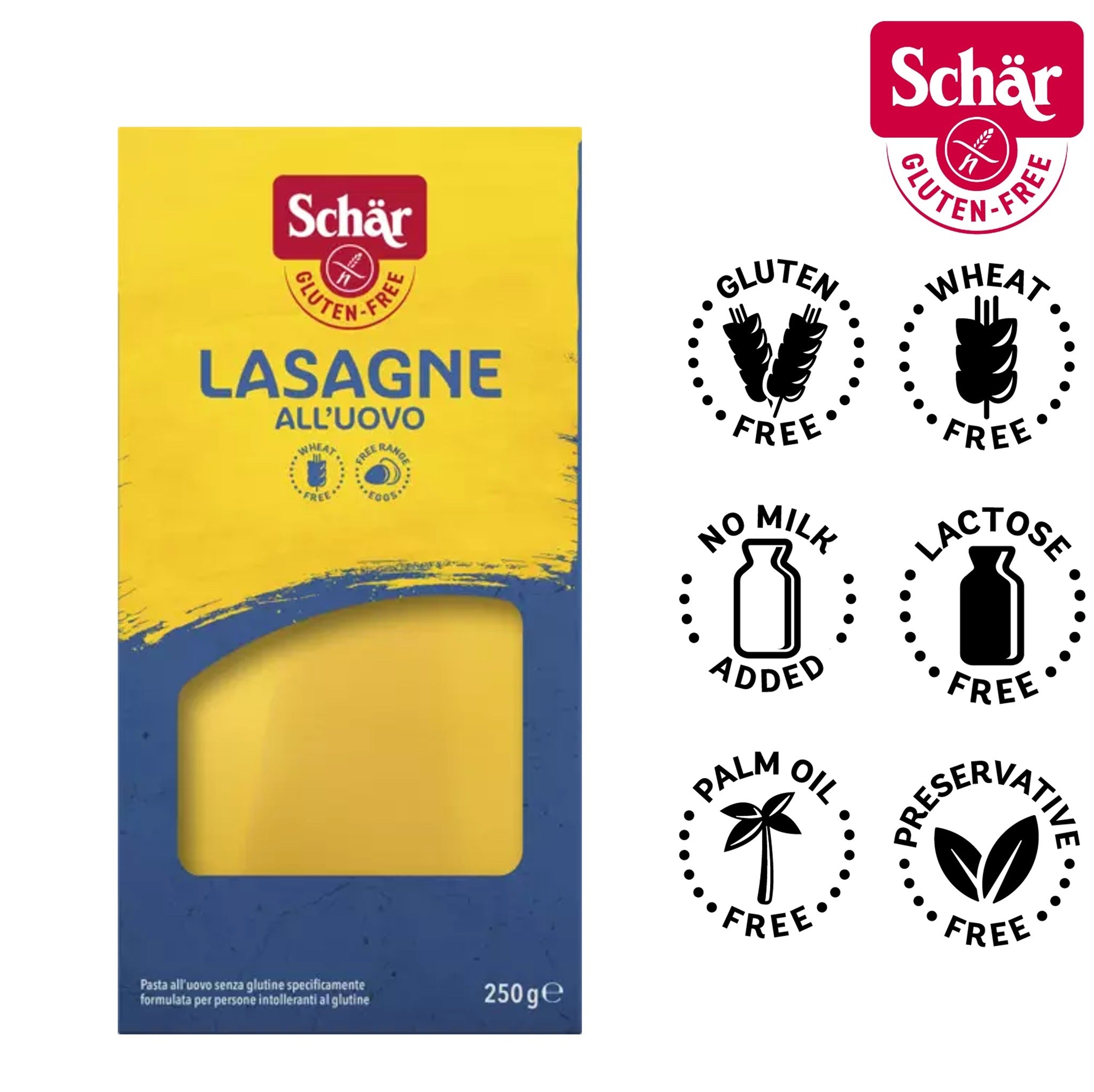 Schar Gluten Free Lasagne Pasta Sheets - 250G