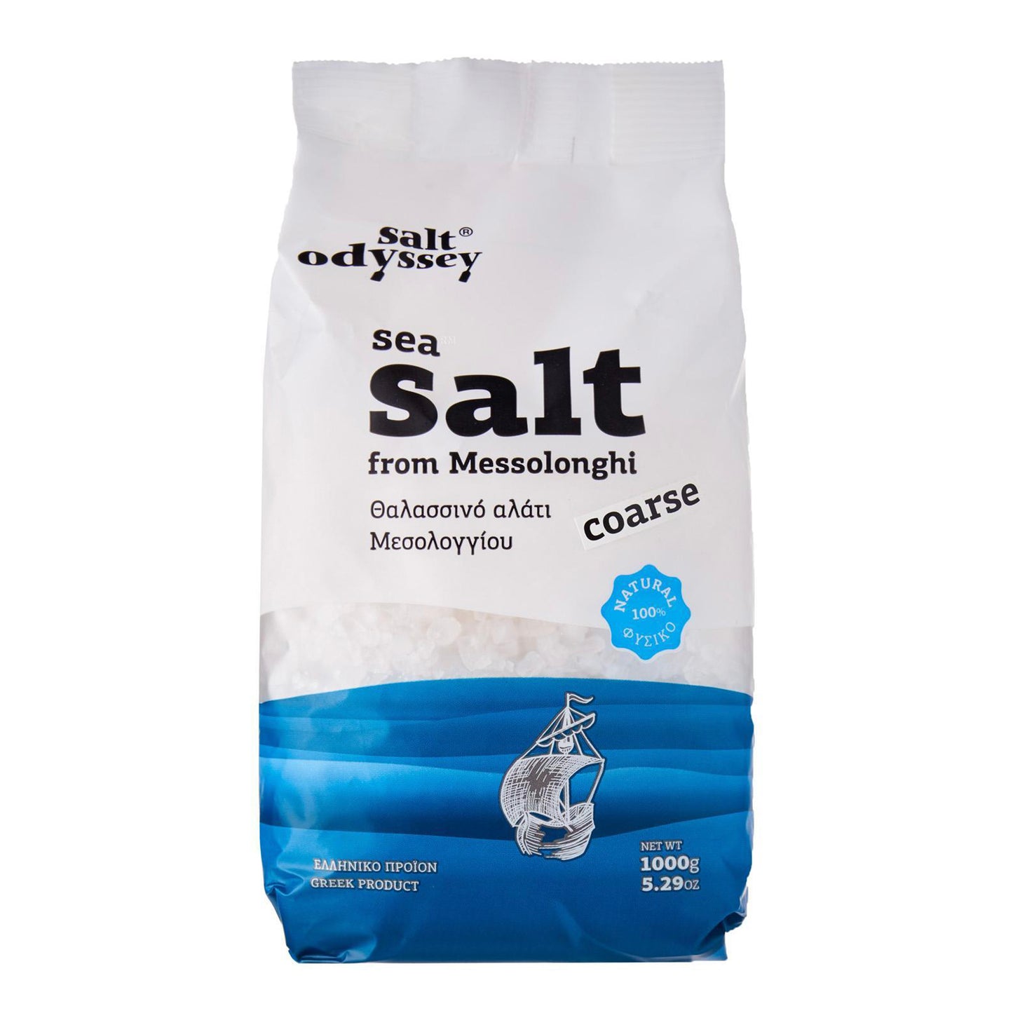 Salt Odyssey Natural Coarse Greek Sea Salt - 1kg