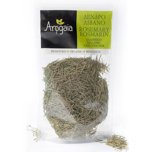 Arogaia Organic Greek Rosemary in a resealable bag, 50gr