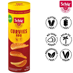 Schar Curvies Gluten Free BBQ (chips)  -  170gr