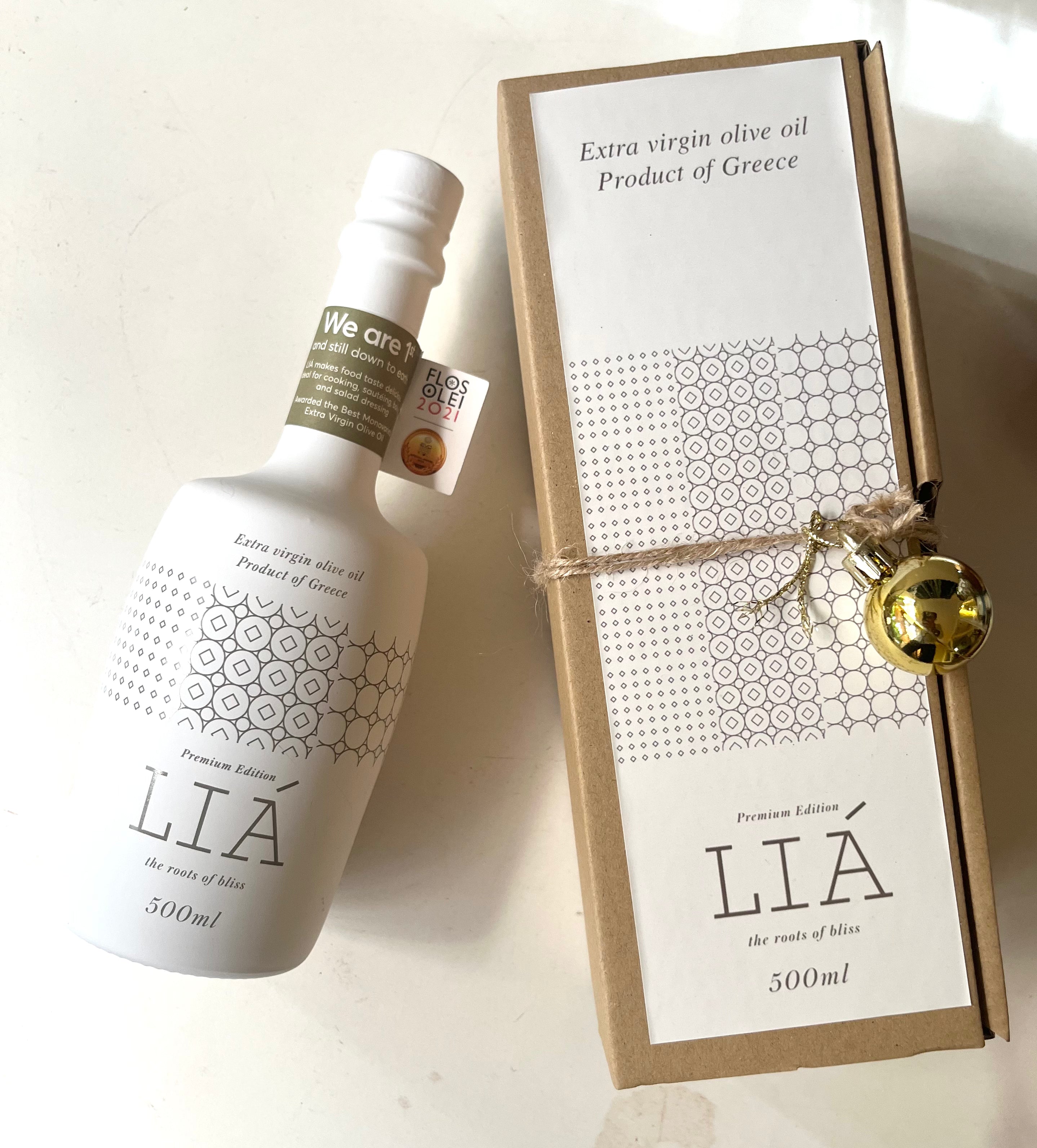 LIA Premium Greek Extra Virgin Olive Oil - Festive Edition