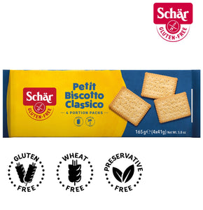 Schar Petit Biscotto Classico, Gluten Free Butter Biscuits - 165gr (4x41gr)