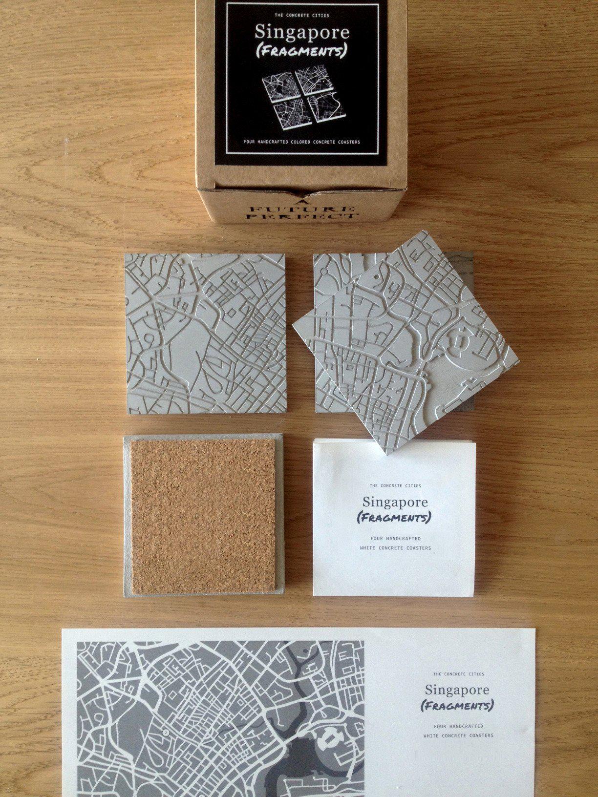 Singapore Cement Coasters in Grey-Agora Products