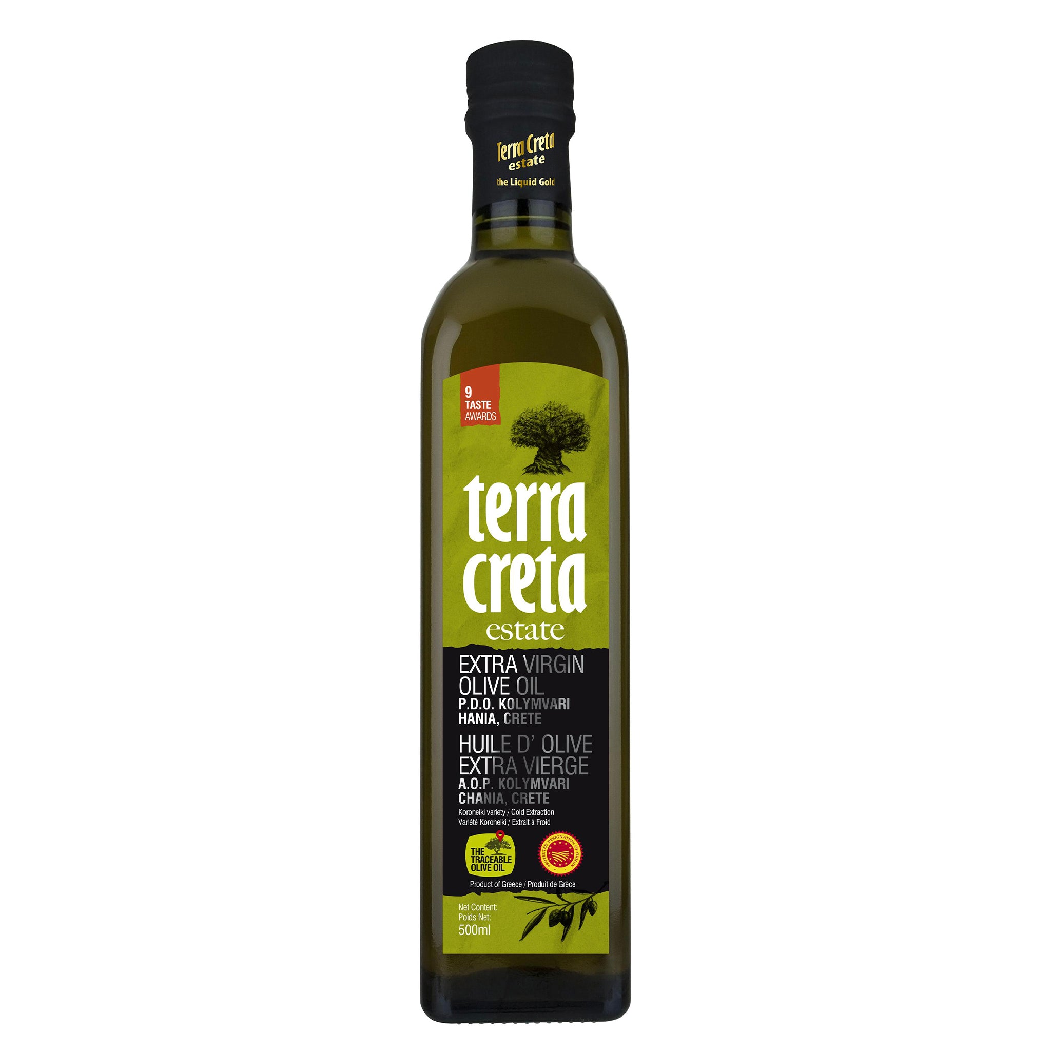 Terra Creta Estate Greek Extra Virgin Olive Oil  PDO Kolymvari - 500ml