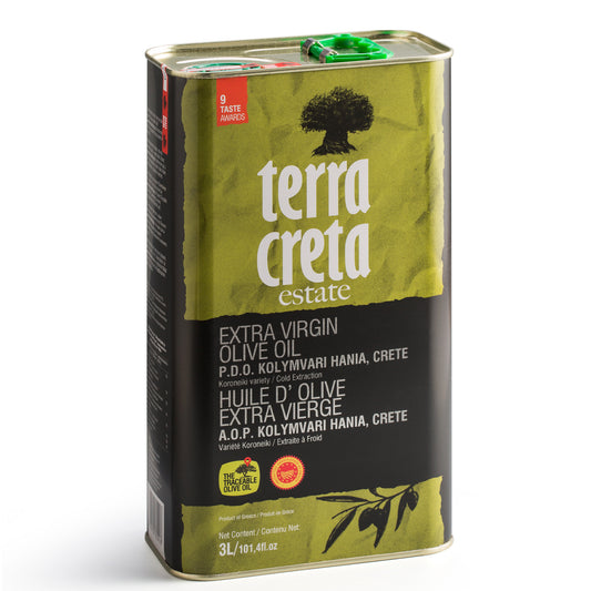Terra Creta Estate Greek Extra Virgin Olive Oil PDO Kolymvari - 3L