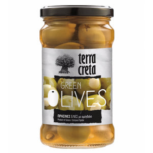 Terra Creta Greek Green Olives Stuffed with Almonds - 290gr