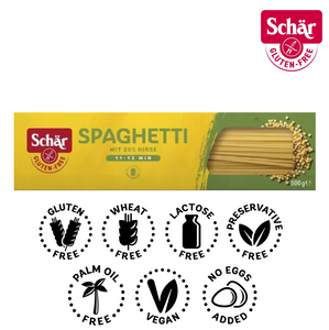 Schar Gluten Free Spaghetti Pasta with 20% millet flour - 500gr
