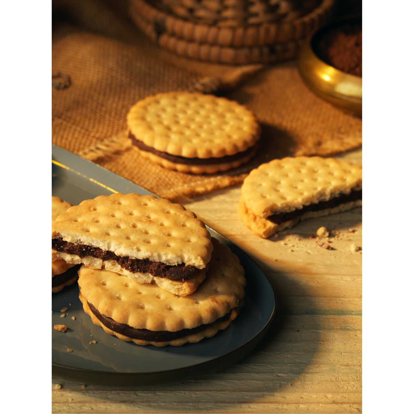 Gluten Free Maxi Sorrisi, Vanilla and Chocolate Sandwich 250g