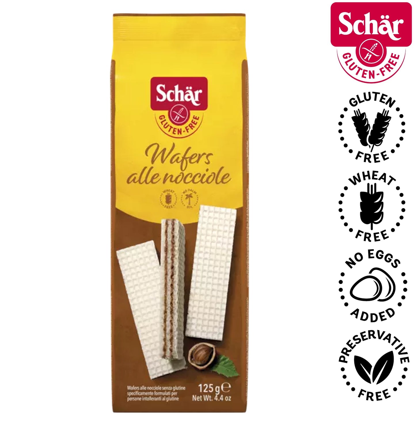 Schar Wafers with Hazelnut Cream - Gluten Free