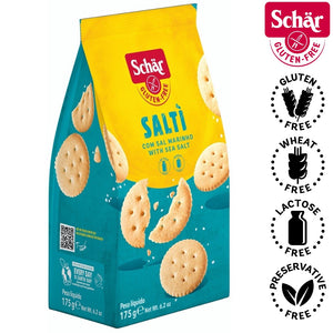 Schar Salti, Gluten Free Crispy Salted Crackers - 175gr