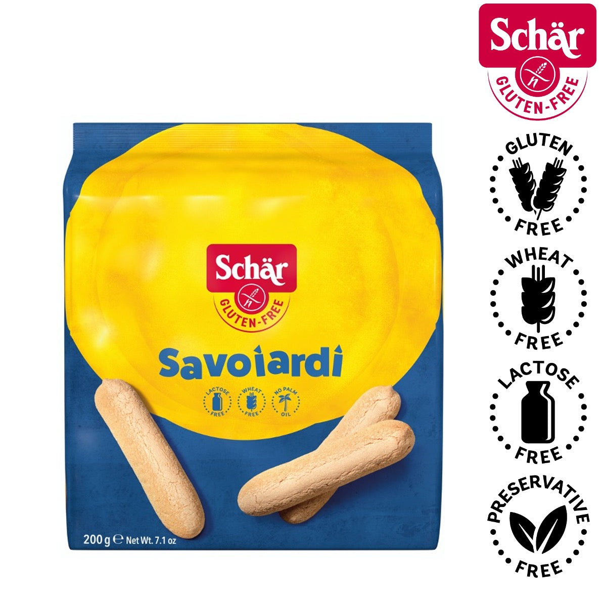 Schar Gluten Free Savoiardi, Biscuits for Tiramisu - 200gr